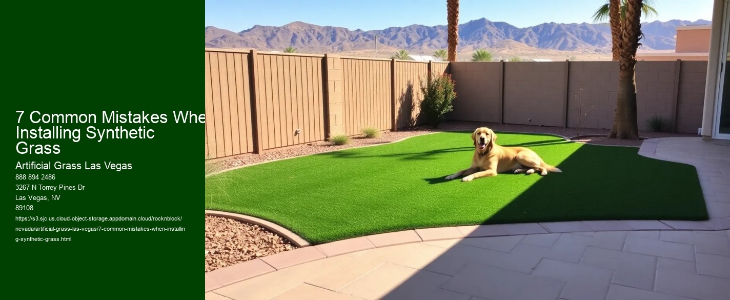 7 Common Mistakes When Installing Synthetic Grass