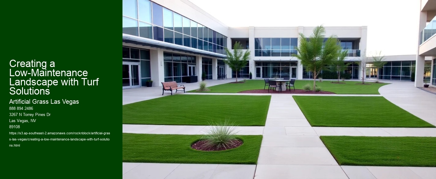 Creating a Low-Maintenance Landscape with Turf Solutions